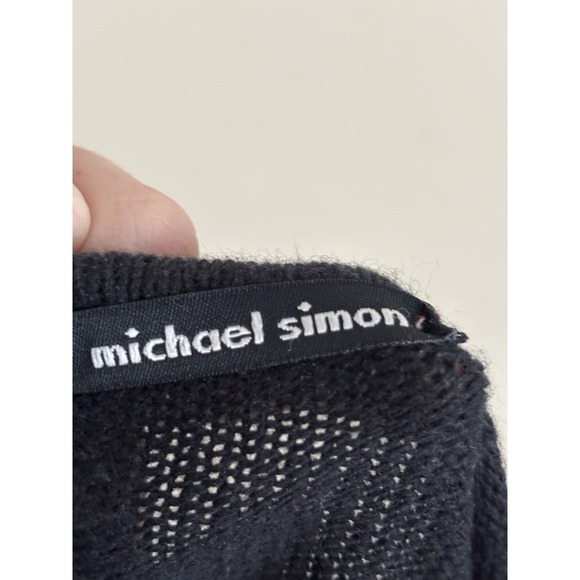 Vintage Michael Simon Sweater Womens‎ Small Holiday Snowflake Ski Wool Angora - Picture 3 of 6